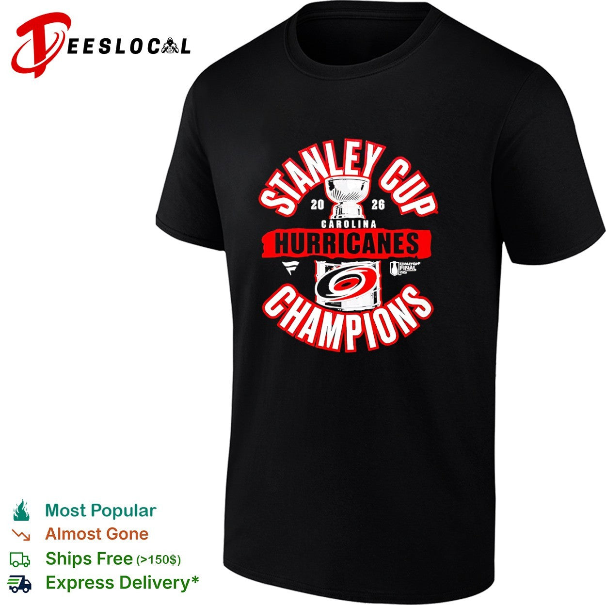 Stanley Cup 2026 Carolina Hurricanes Champions NHL Ice Hockey Final shirt