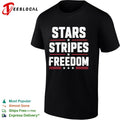 Stars Stripes Freedom Fourth of July Patriotic American Independence Day shirt