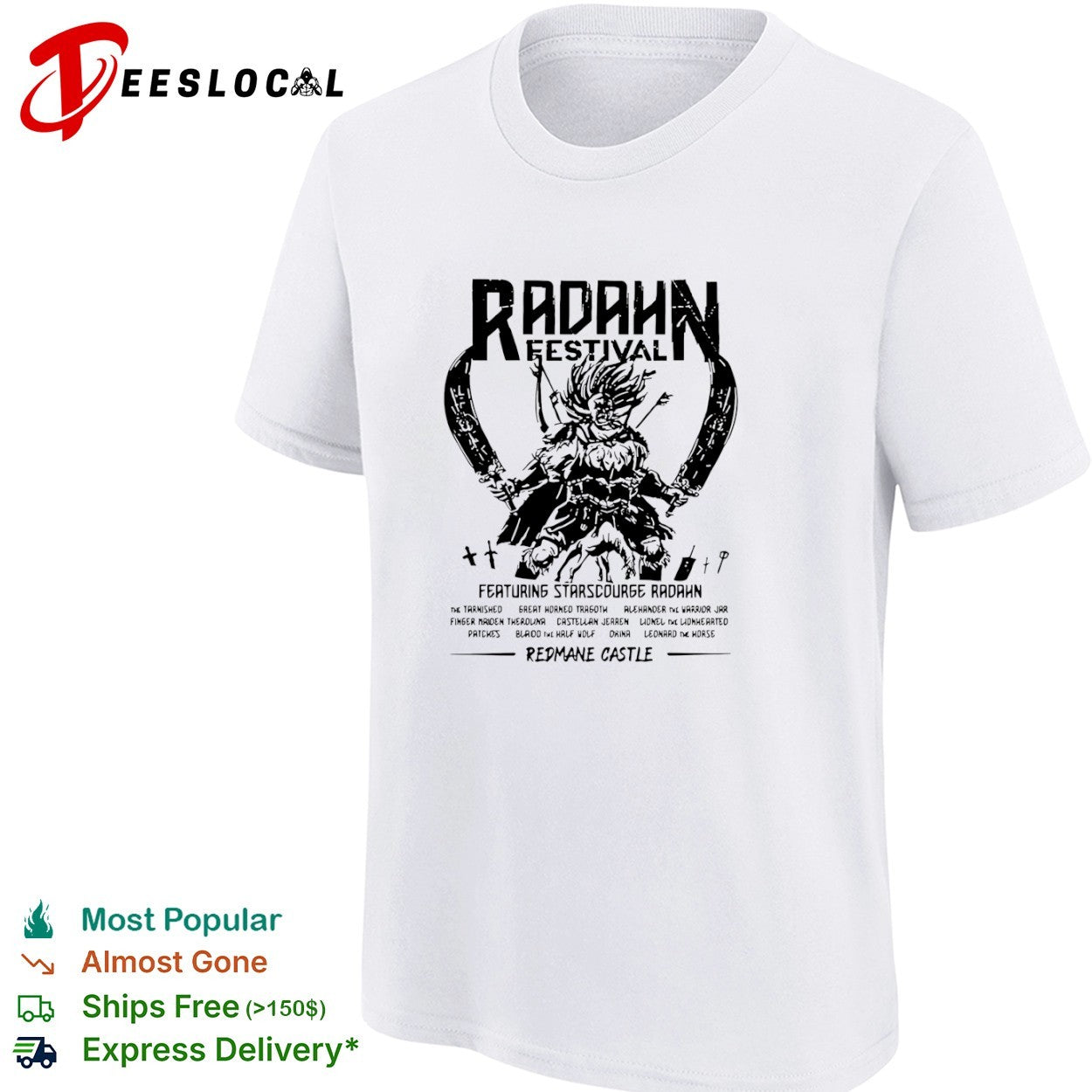Starsourge Radahn Festival Elden Ring Redmane Castle The Tarnished Blaidd Shirt