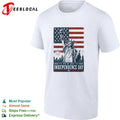 Statue of Liberty 4th of July Independence Day fireworks city skyline shirt