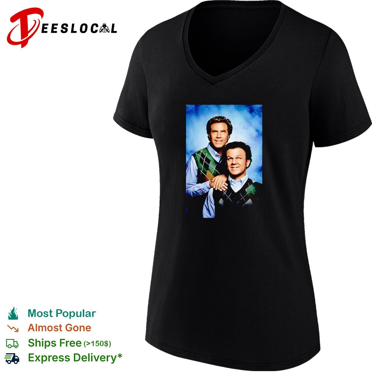 Step Brothers Will Ferrell and John C Reilly Portrait Shirt