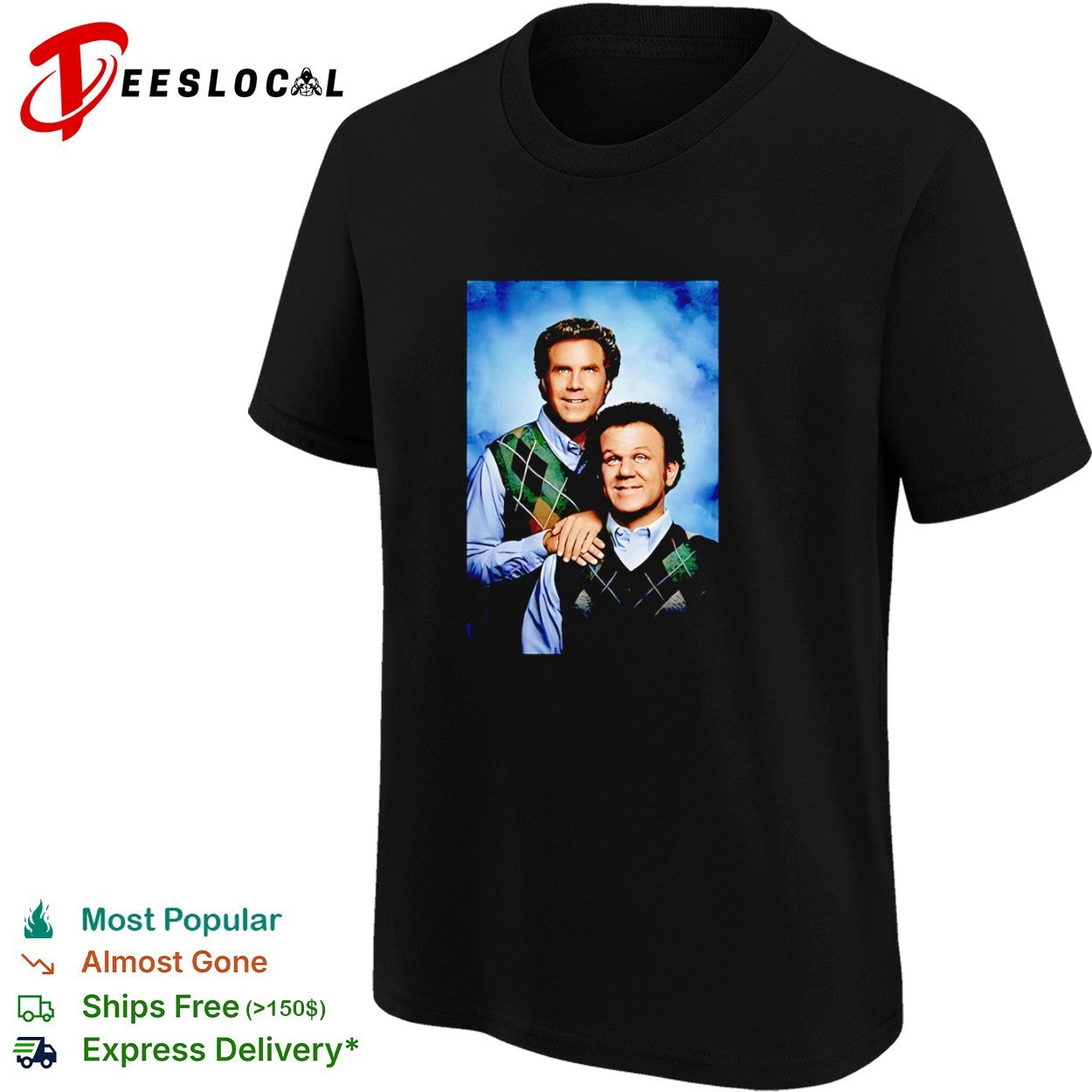 Step Brothers Will Ferrell and John C Reilly Portrait Shirt