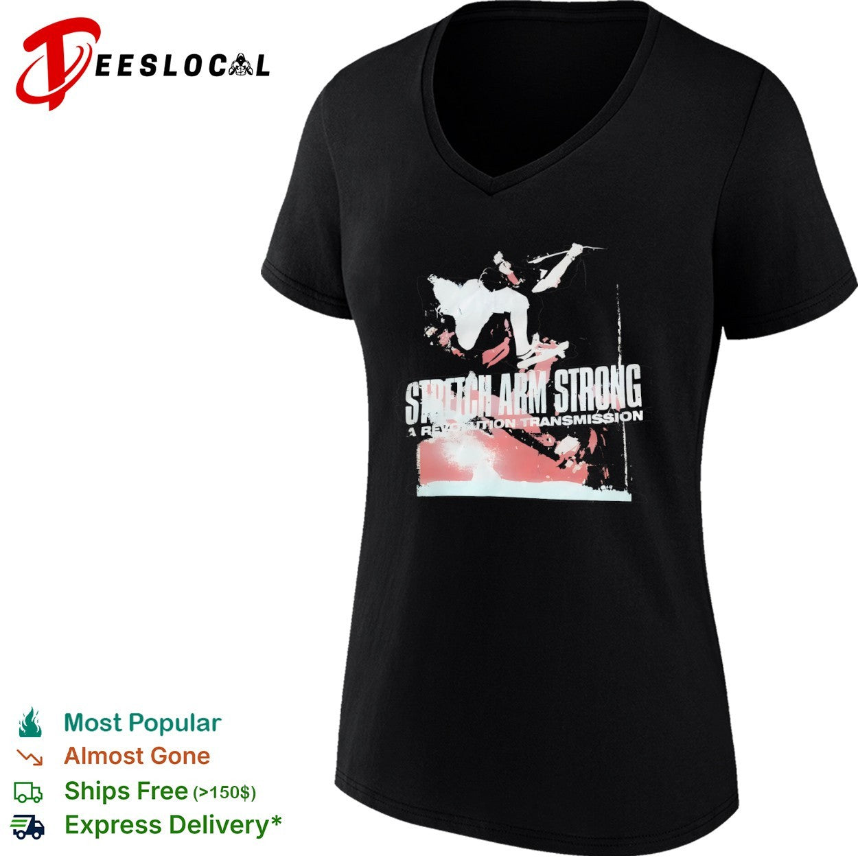 Stretch Arm Strong a Revolution Transmission shirt