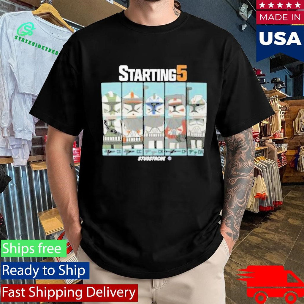 Studstache Starting 5 T-Shirt