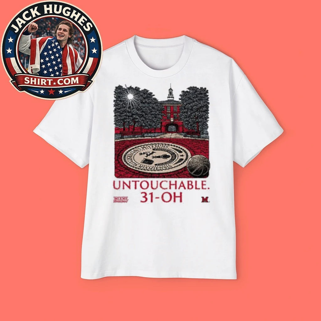 Summit Sportswear Miami RedHawks White Untouchable Logo T-Shirt