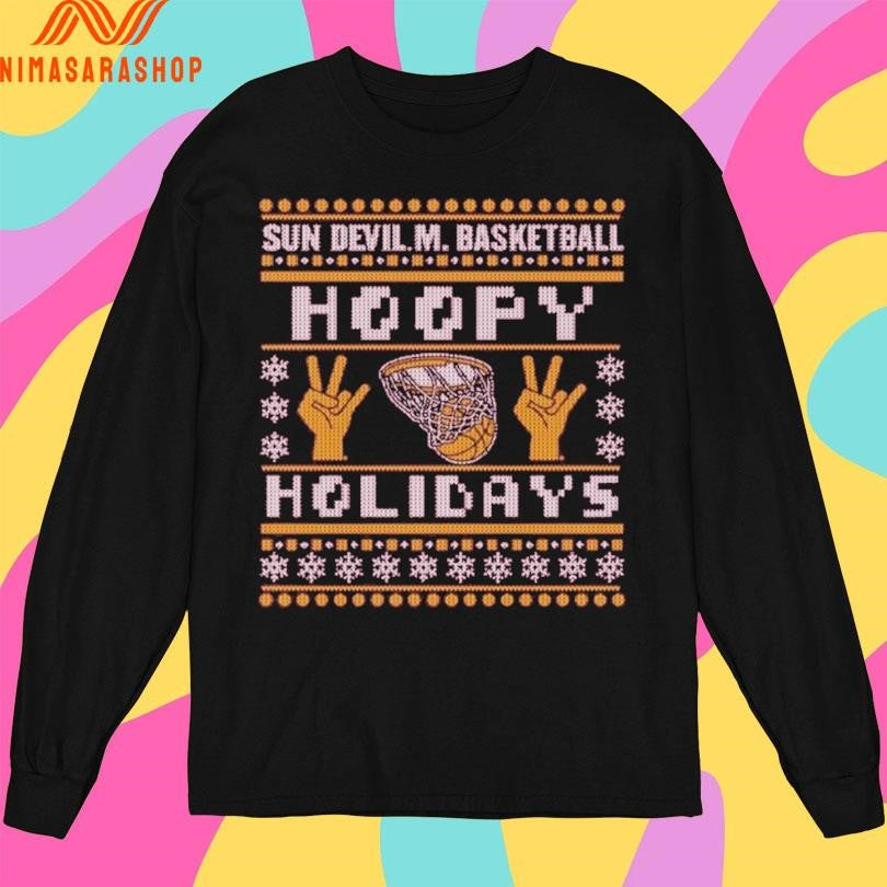Sun Devil M Basketball Hoopy Holidays Christmas 2025 Shirts