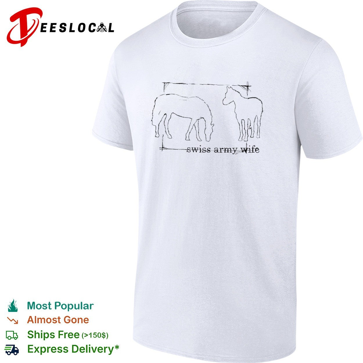 Swiss Army Wife horses shirt