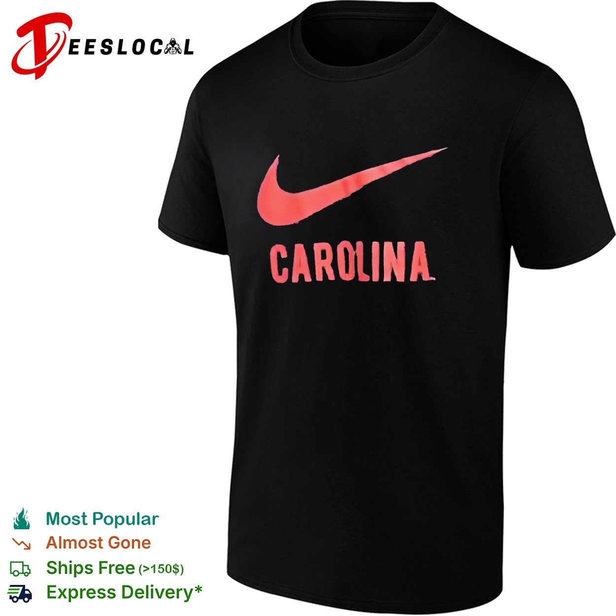 Swoosh Carolina University shirt
