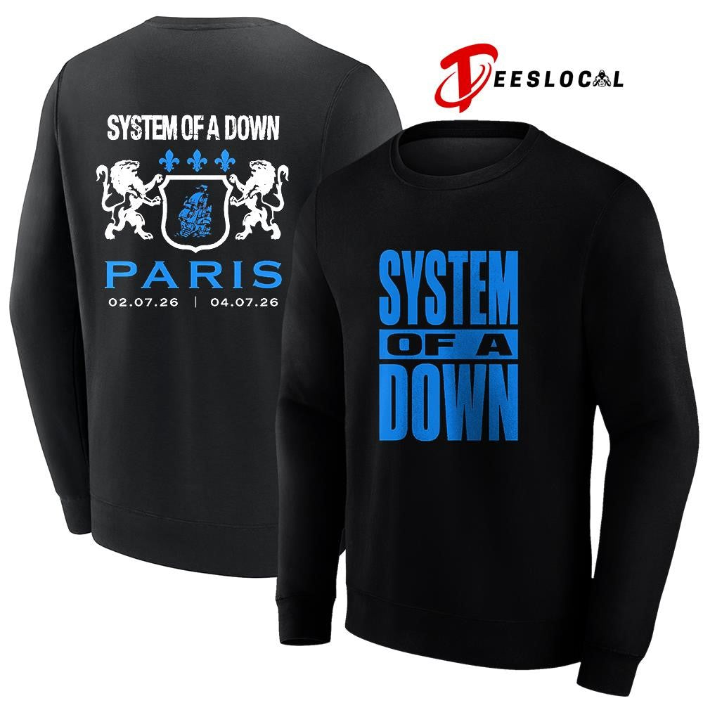 System Of A Down Paris France Stade De France logo shirt
