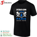 System of a Down Paris concert July 2026 heraldic crest lions shirt