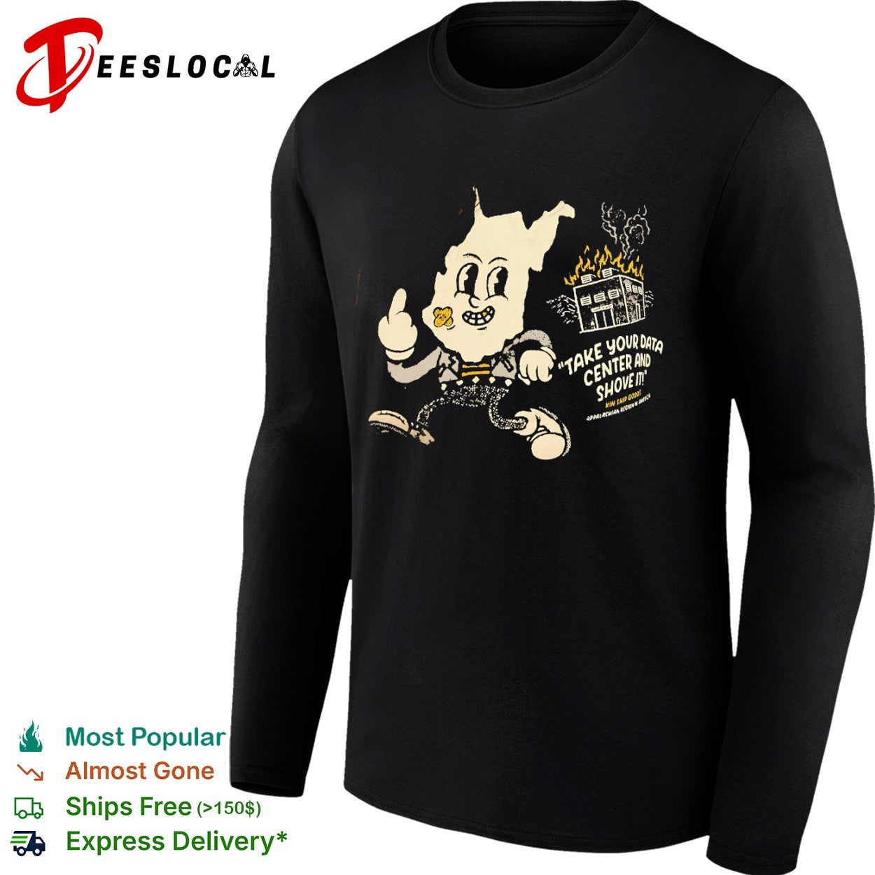 Take your data center and shove it burning building shirt