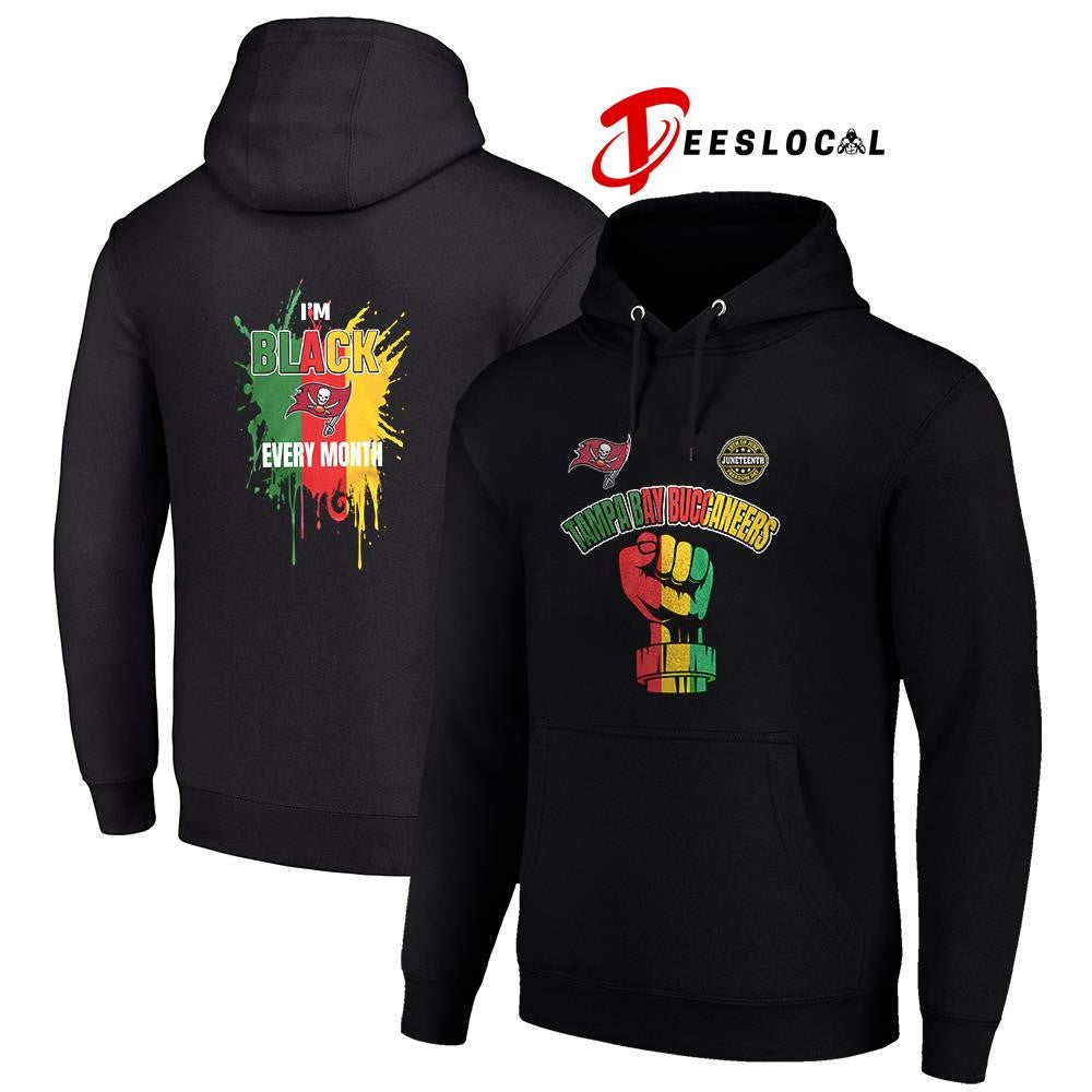 Tampa Bay Buccaneers x Juneteeth freedom I’m black every month icon shirt