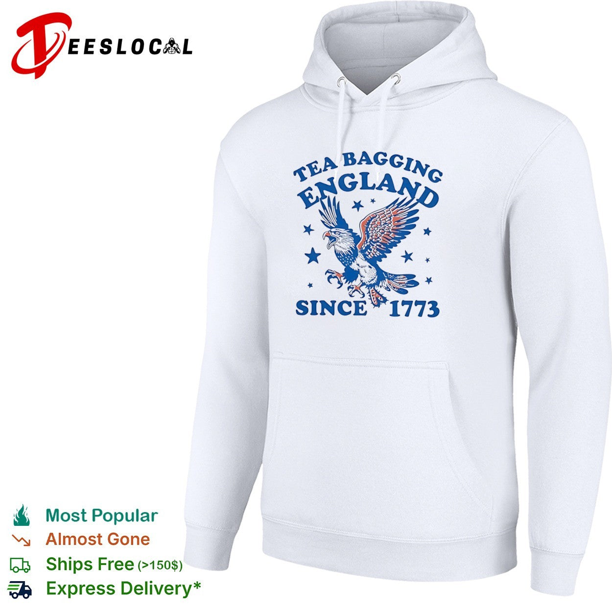Tea Bagging England Since 1773 American Eagle Patriotic Independence Day shirt