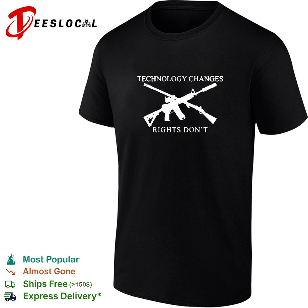 Technology changes rights don’t crossed AR 15 and musket shirt