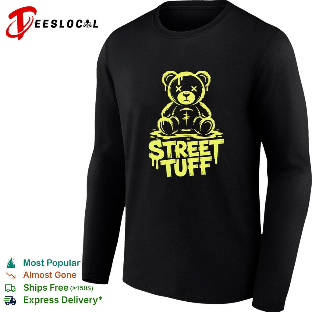 Teddy bear dripping street tuff graffiti shirt