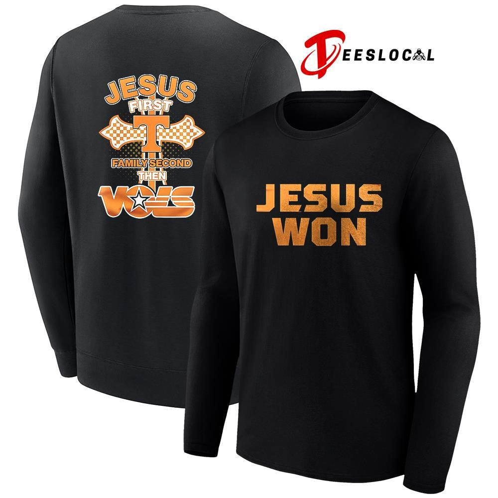 Tennessee Volunteers Jesus first family second the Vols shirt