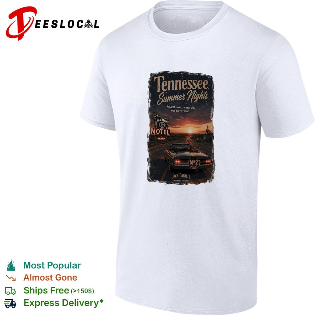 Tennessee summer nights Jack Daniel’s Motel smooth roads warm air shirt