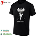 Tephroast Dominator black metal corpse paint skull crown shirt