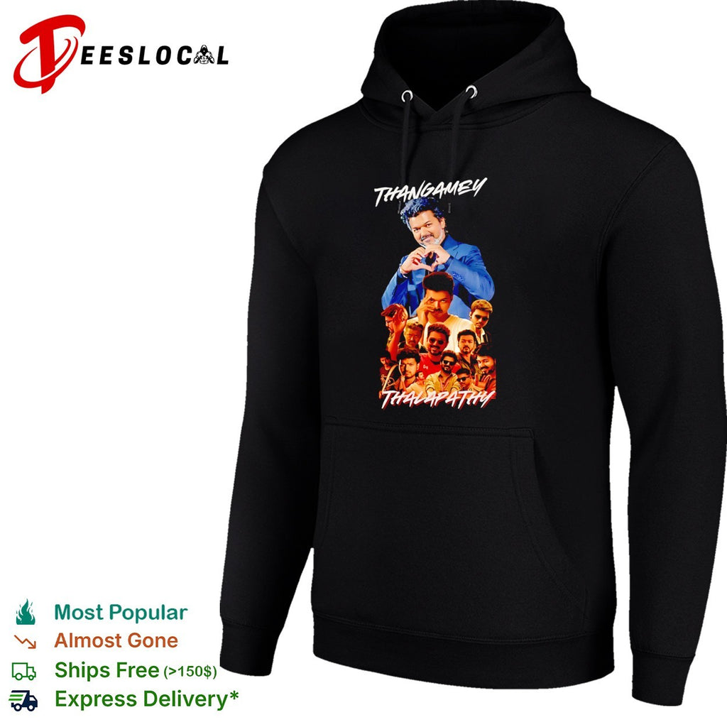 Thangamey Thalapathy Vijay multi expression movie portrait collage shirt