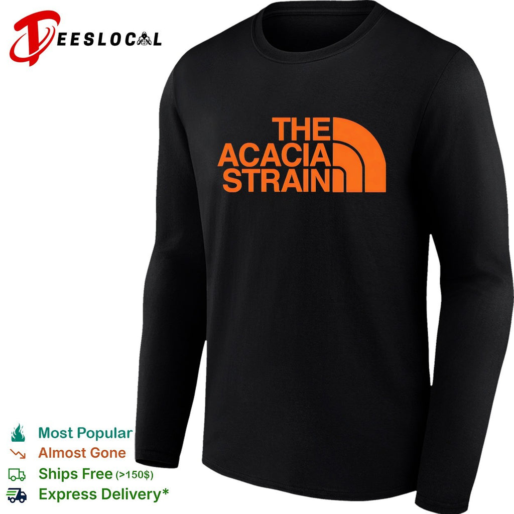 The Acacia Strain North Face parody shirt