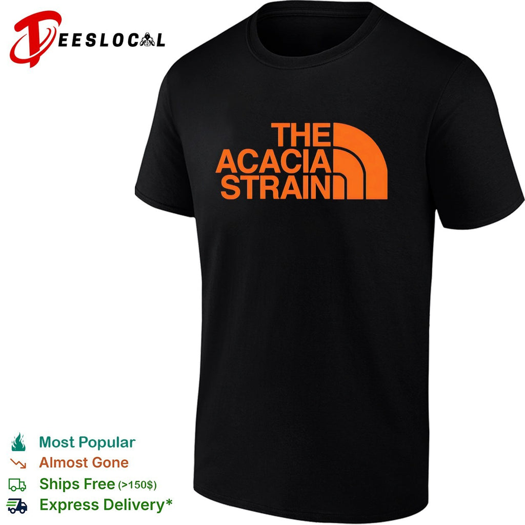 The Acacia Strain North Face parody shirt