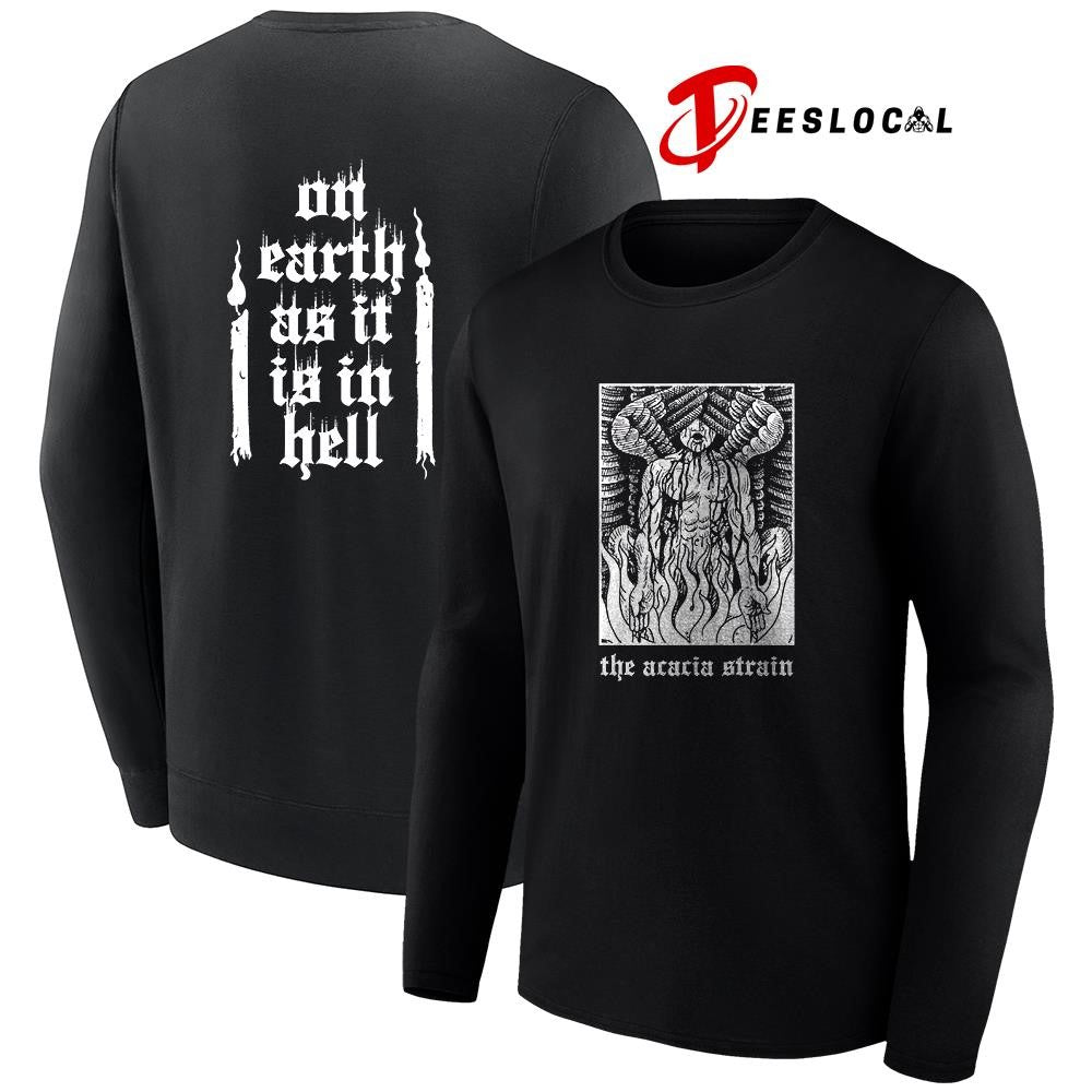 The Acacia Strain on earth as it is in hell graphic shirt