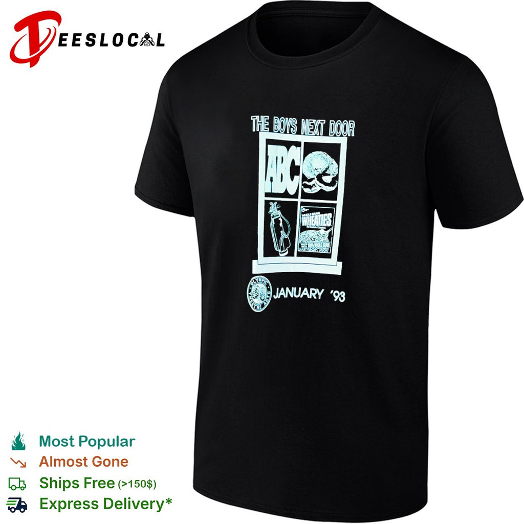 The Boys Next Door ABC Wheaties Olympic Theatre Arts January 93 window golf shirt