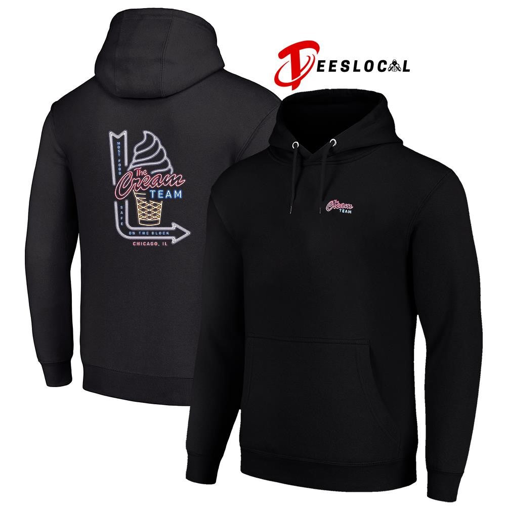 The Cream team most food safe on the block neon graphic shirt