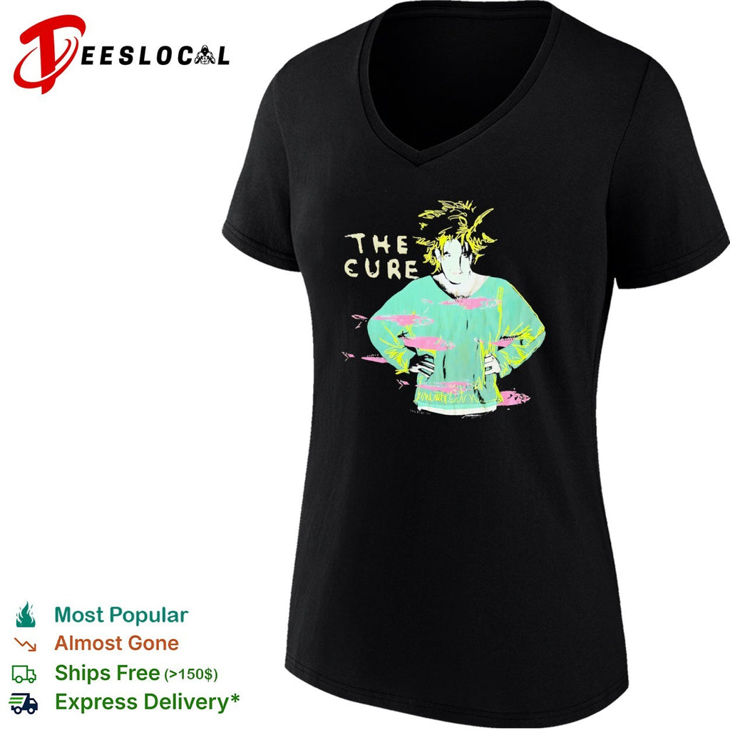The Cure Robert Smith 1989 Fish Band Tour Rock shirt