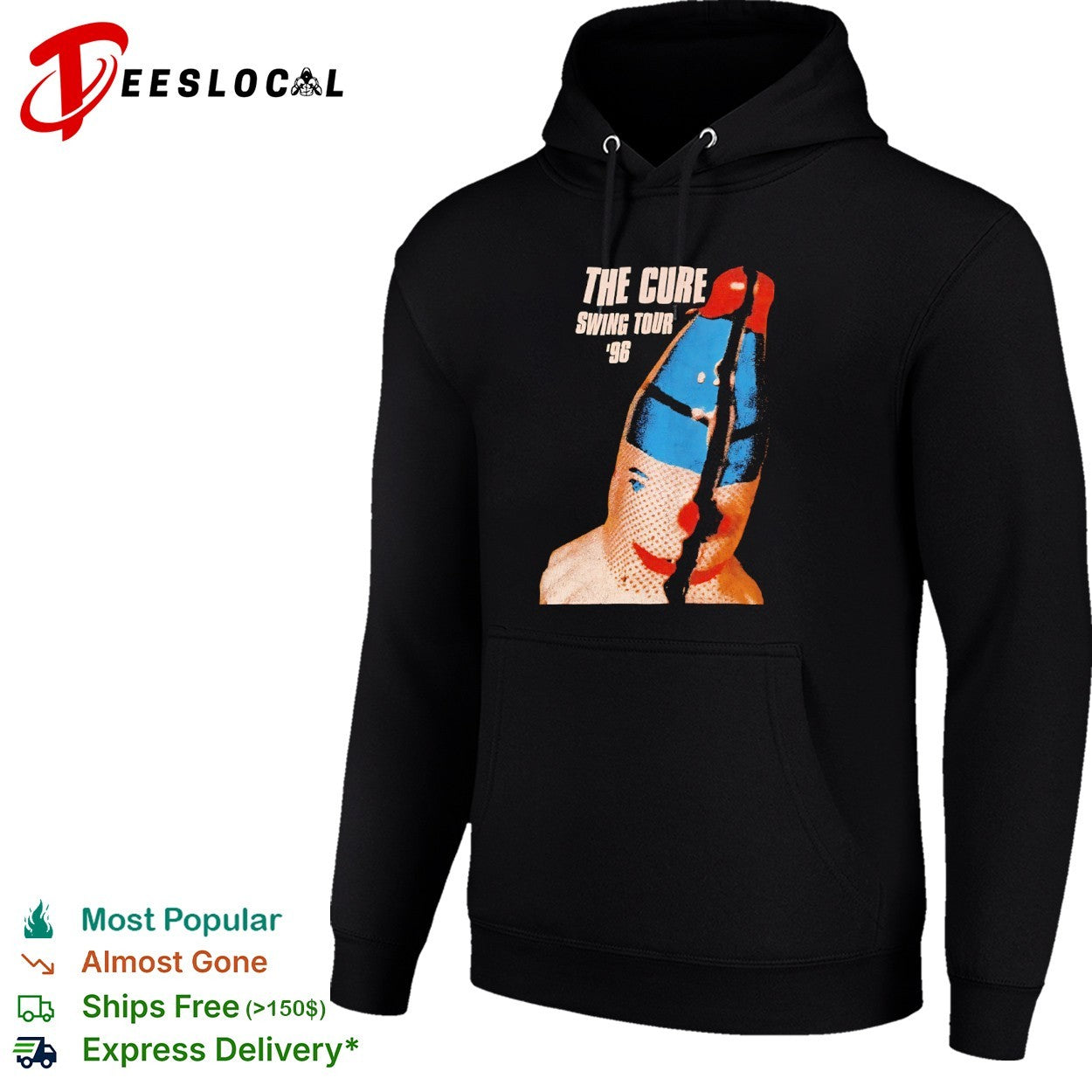 The Cure Swing Tour 96 Clown Faceshirt