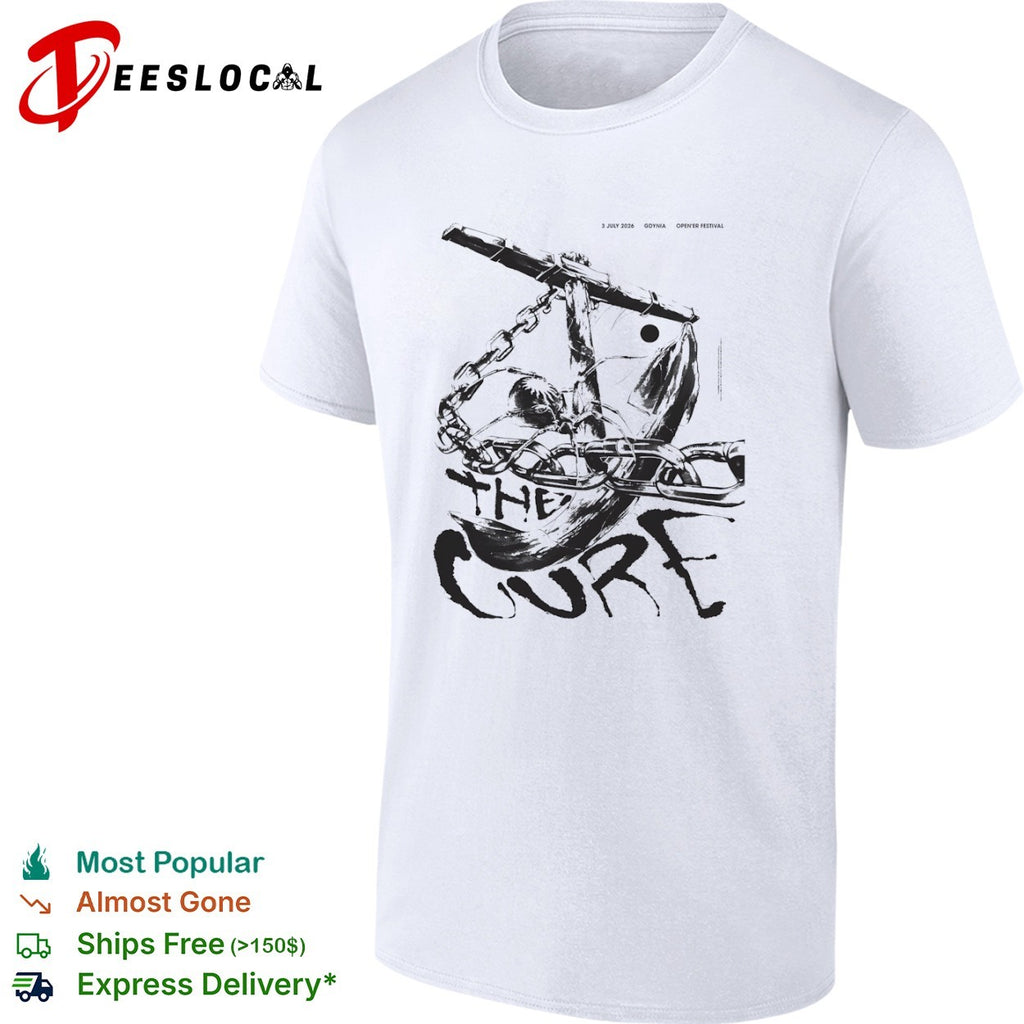 The Cure anchor 3 July 2026 Gdynia Opener Festival shirt