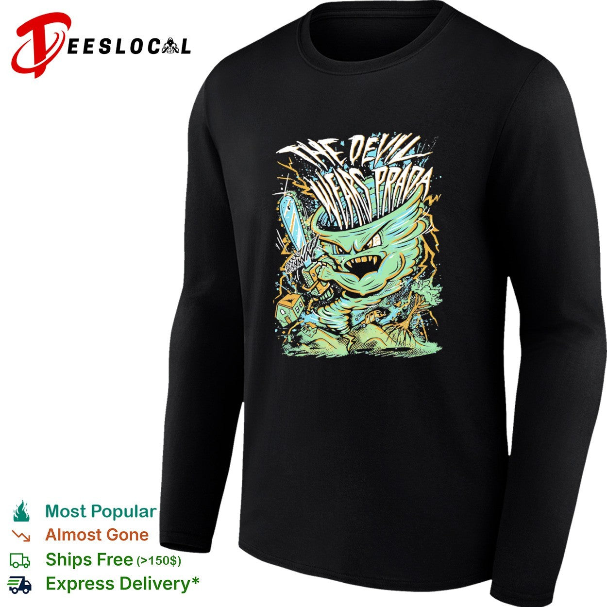 The Devil Wears Prada chainsaw tornado shirt