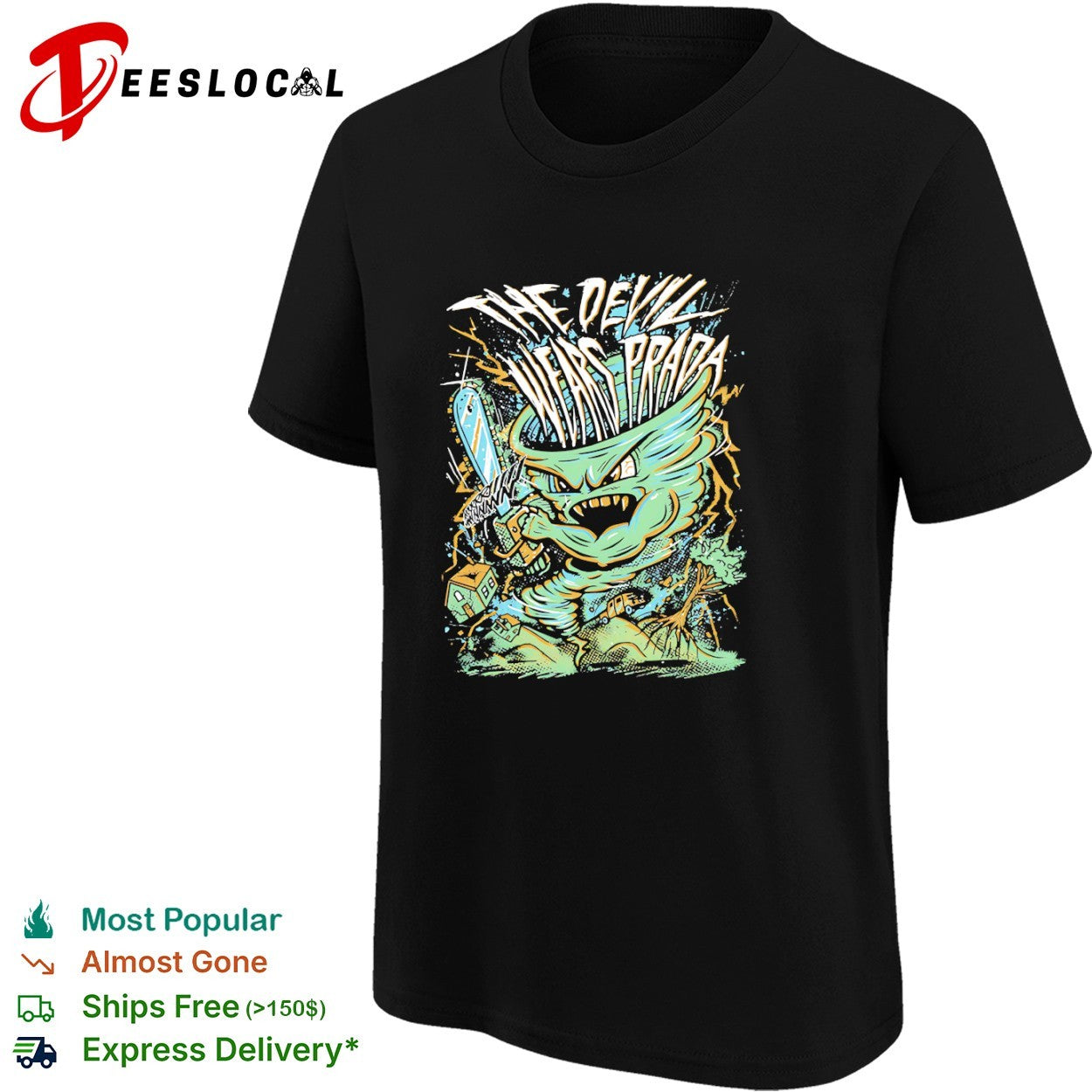 The Devil Wears Prada chainsaw tornado shirt