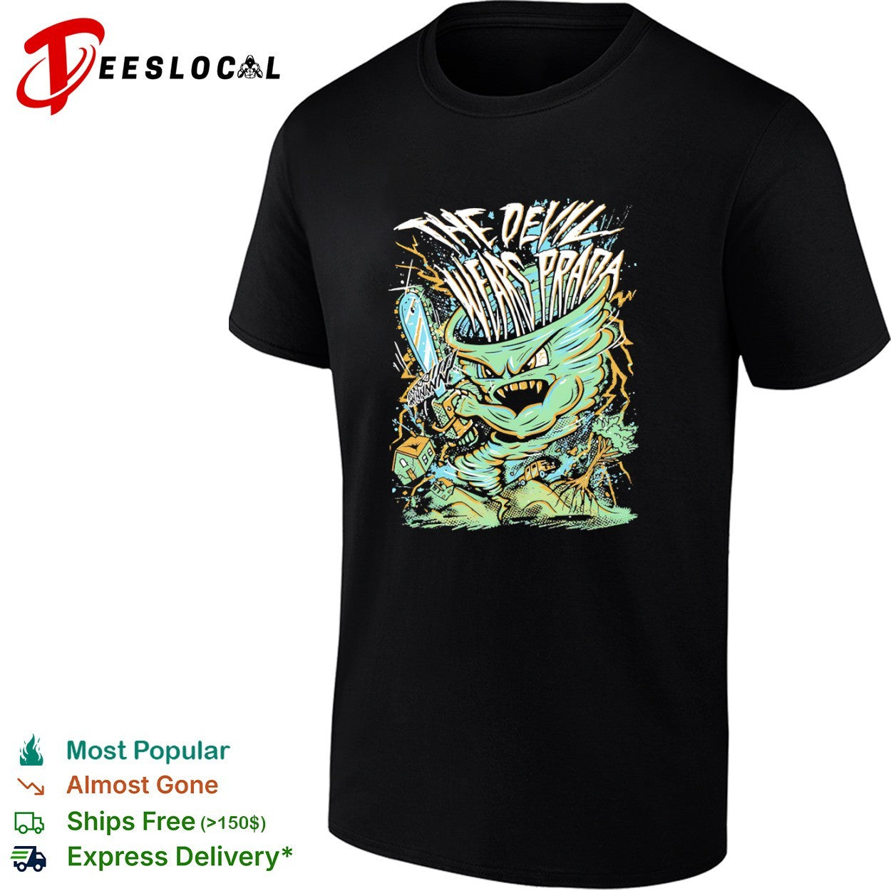 The Devil Wears Prada chainsaw tornado shirt