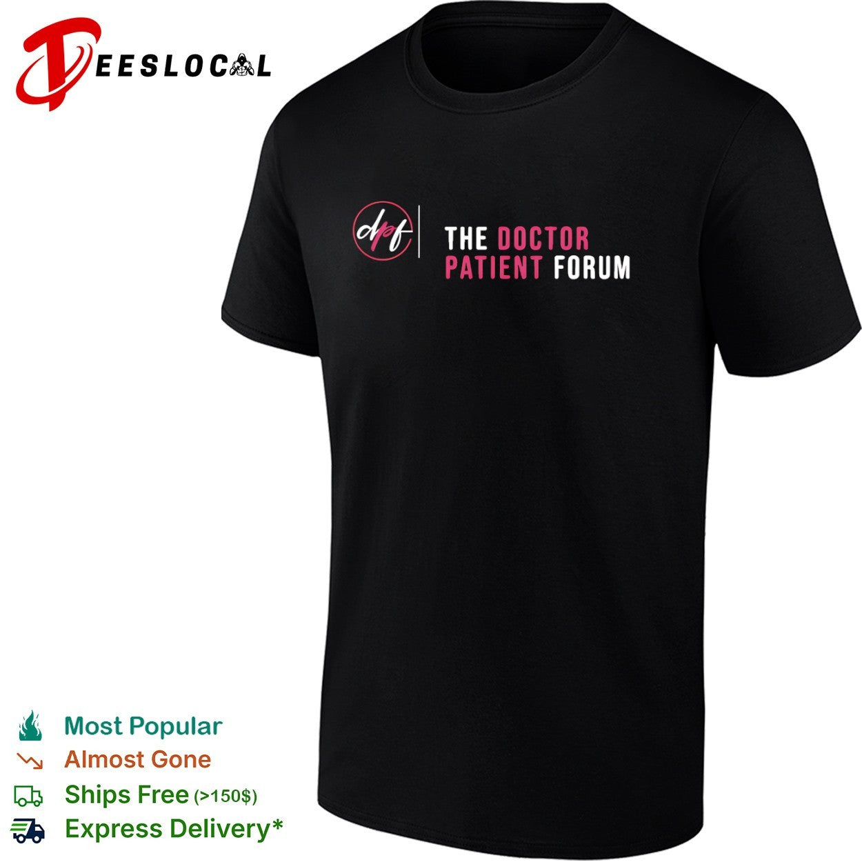The Doctor Patient Forum logo shirt