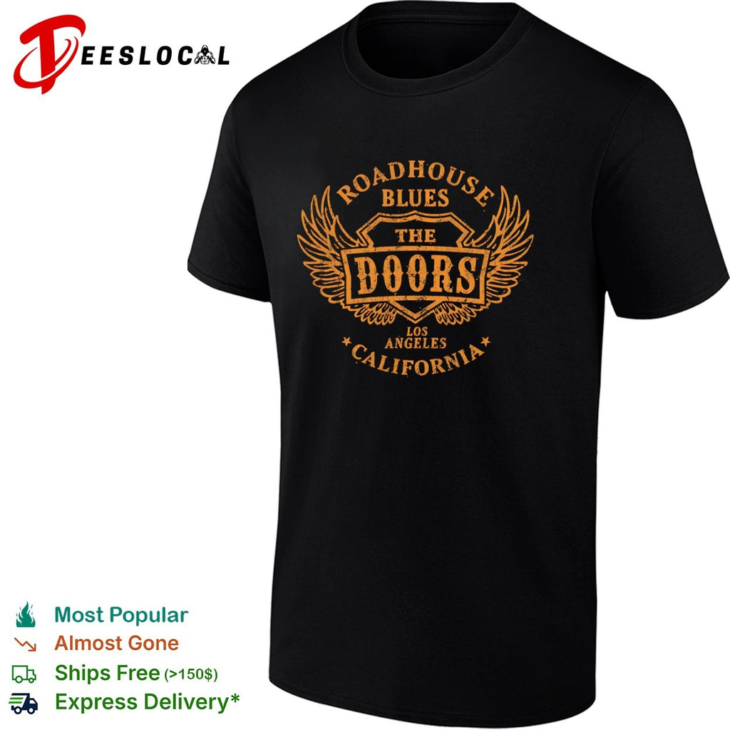 The Doors roadhouse blues Los Angeles California wings shirt