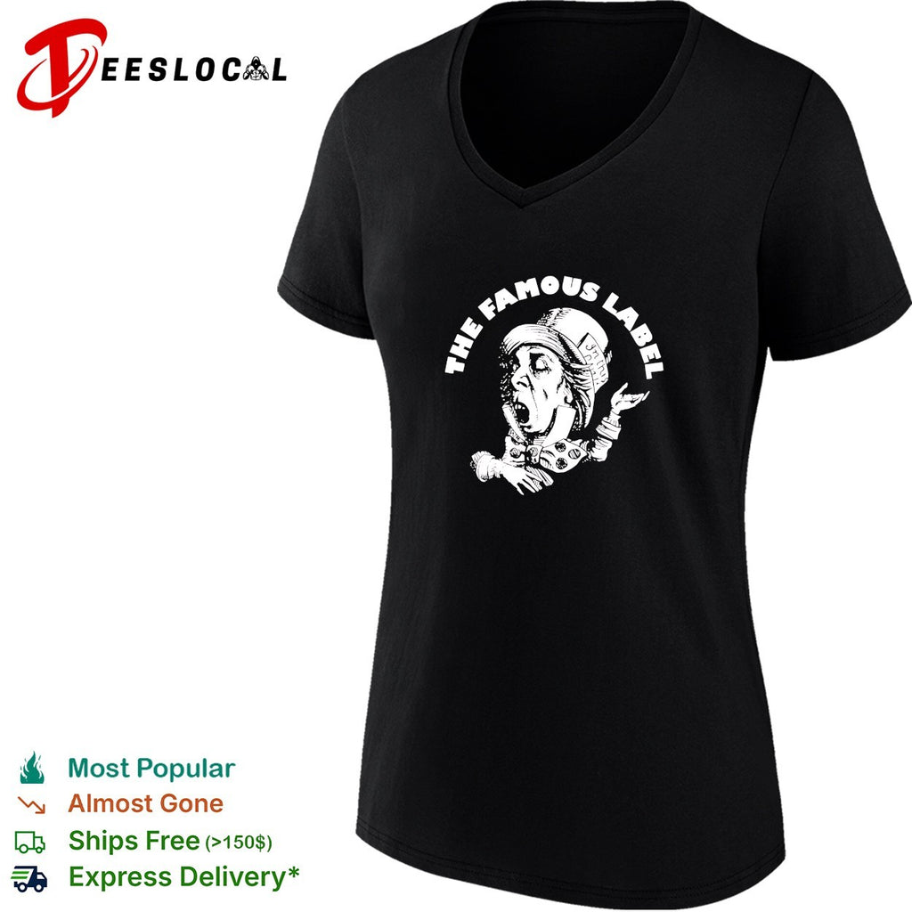 The Famous Label Mad Hatter screaming circle shirt