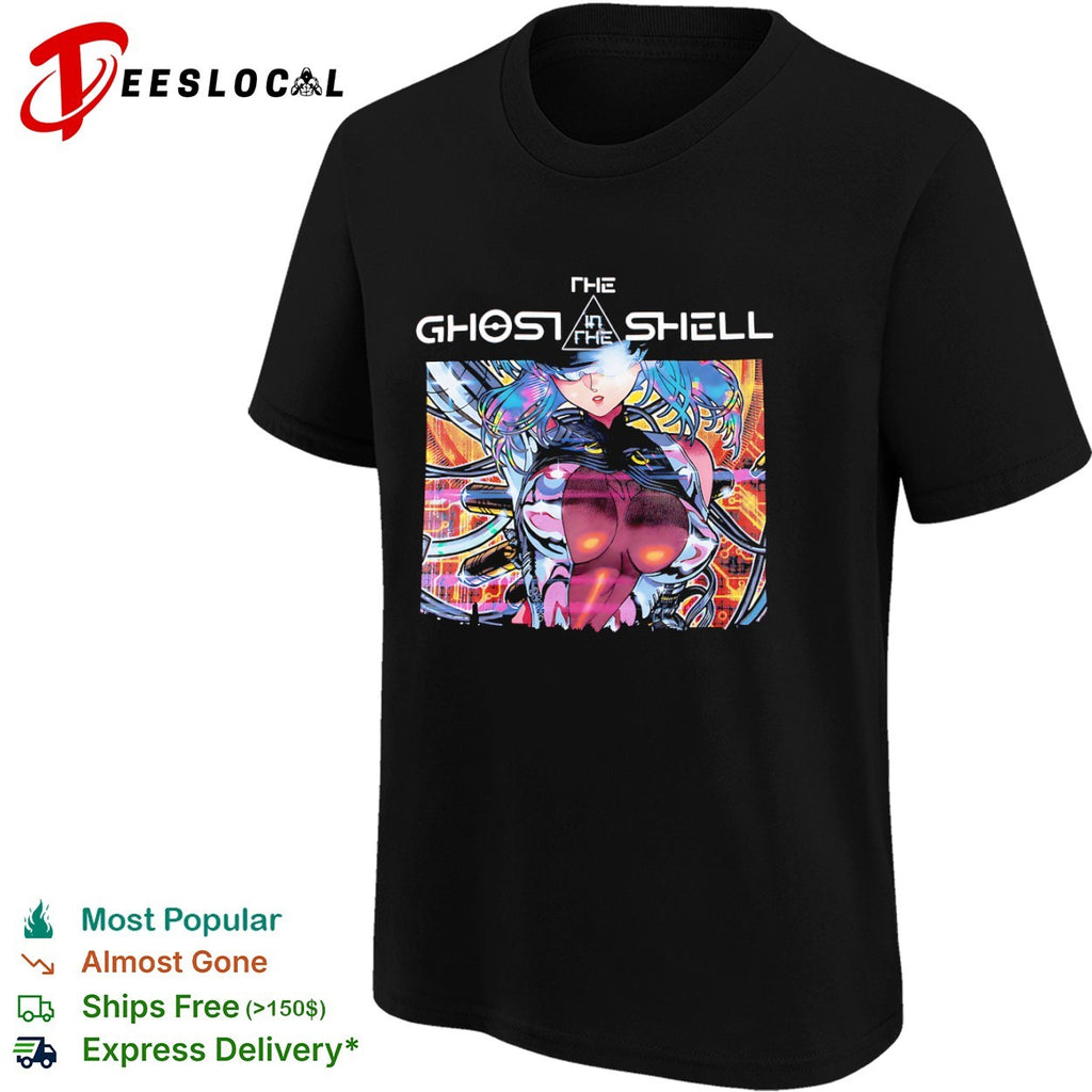 The Ghost in the Shell Major Motoko Kusanagi Cyberpunk Anime shirt