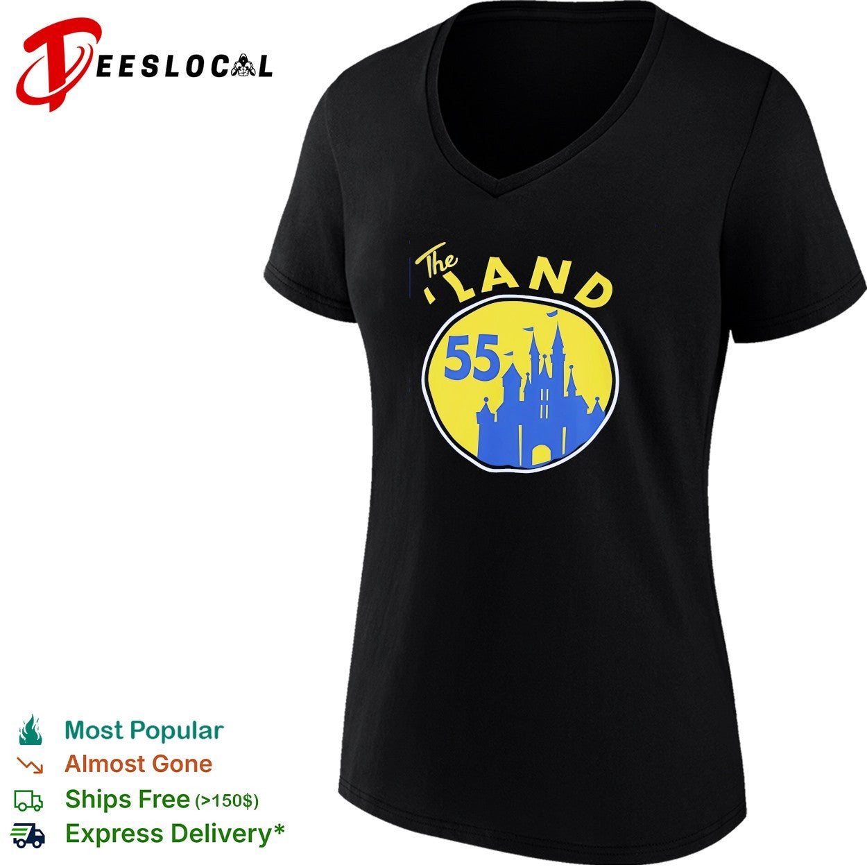 The Land 55 castle logo shirt