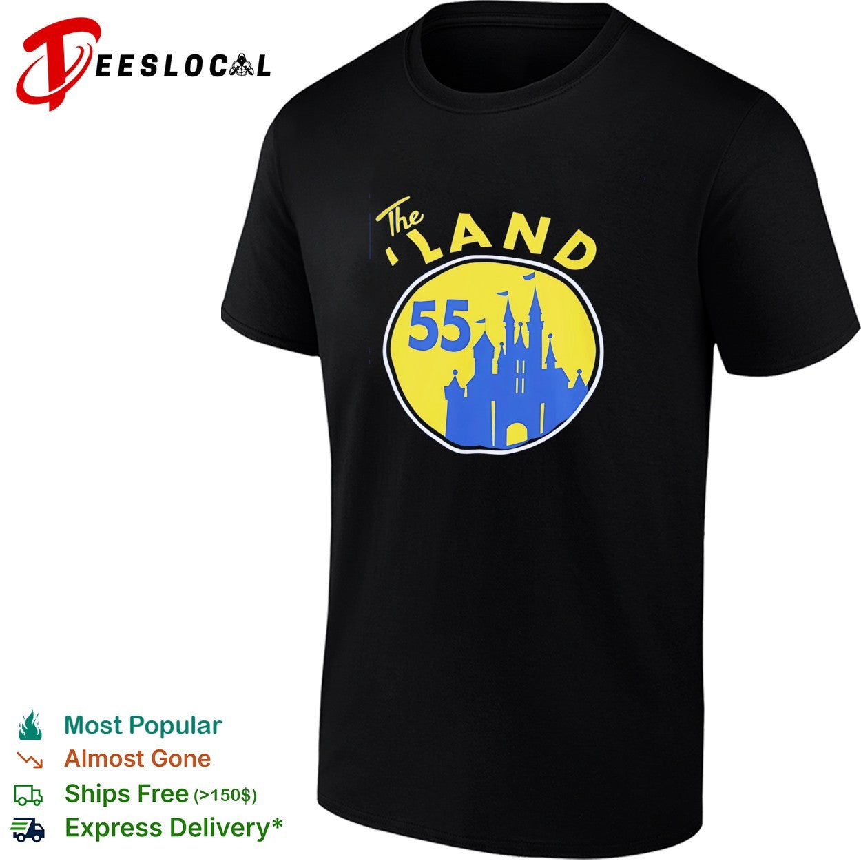 The Land 55 castle logo shirt
