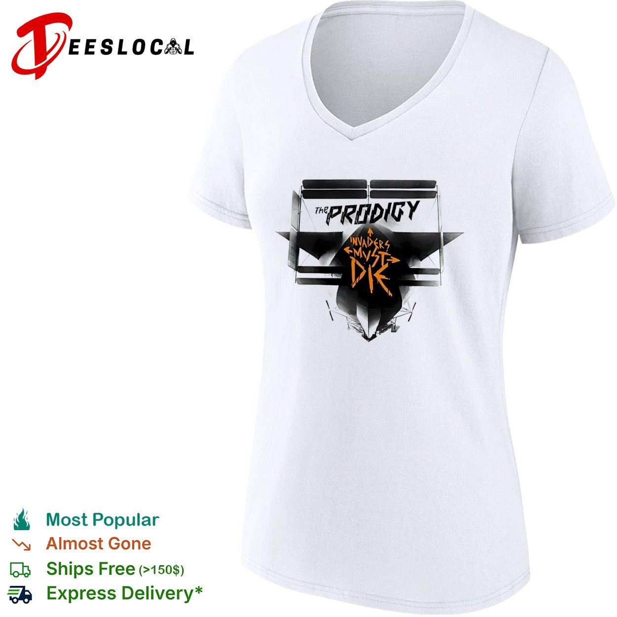 The Prodigy Invaders Must Die airship musical album shirt