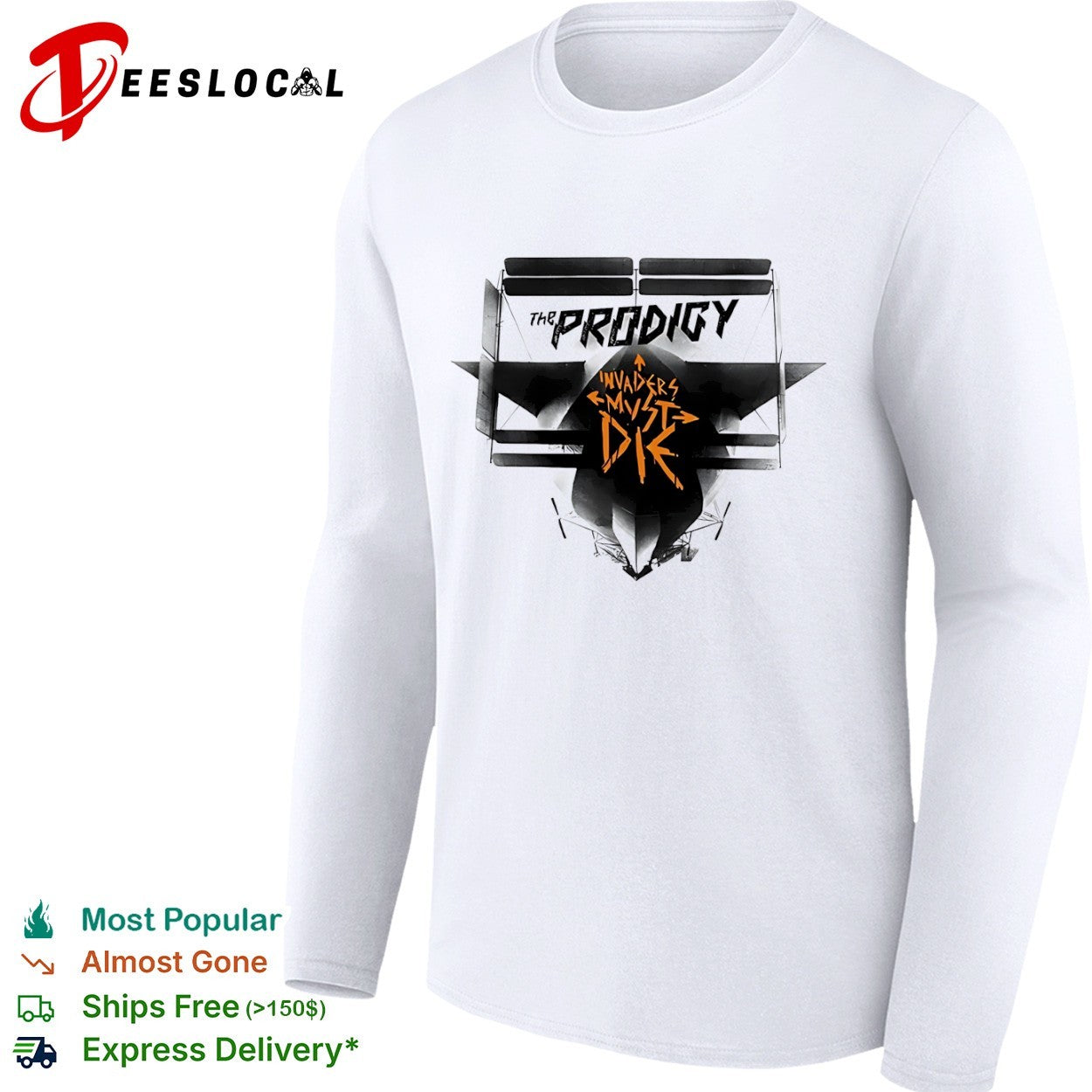 The Prodigy Invaders Must Die airship musical album shirt