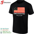 The Rush Limbaugh Show stand up for Betsy Ross USA flag shirt