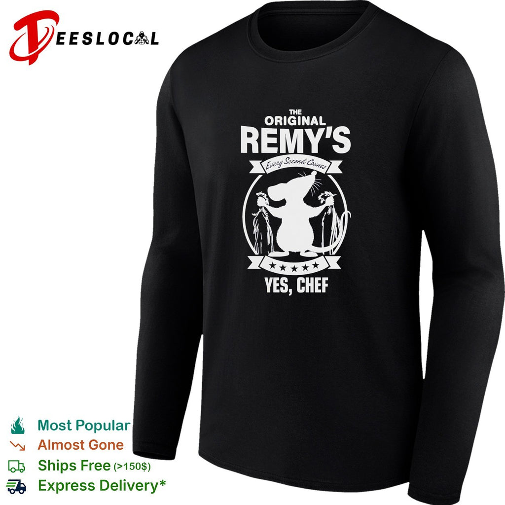 The original Remy’s every second counts yes chef rat shirt