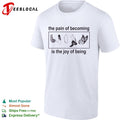 The pain of becoming is the joy of being Butterfly shirt