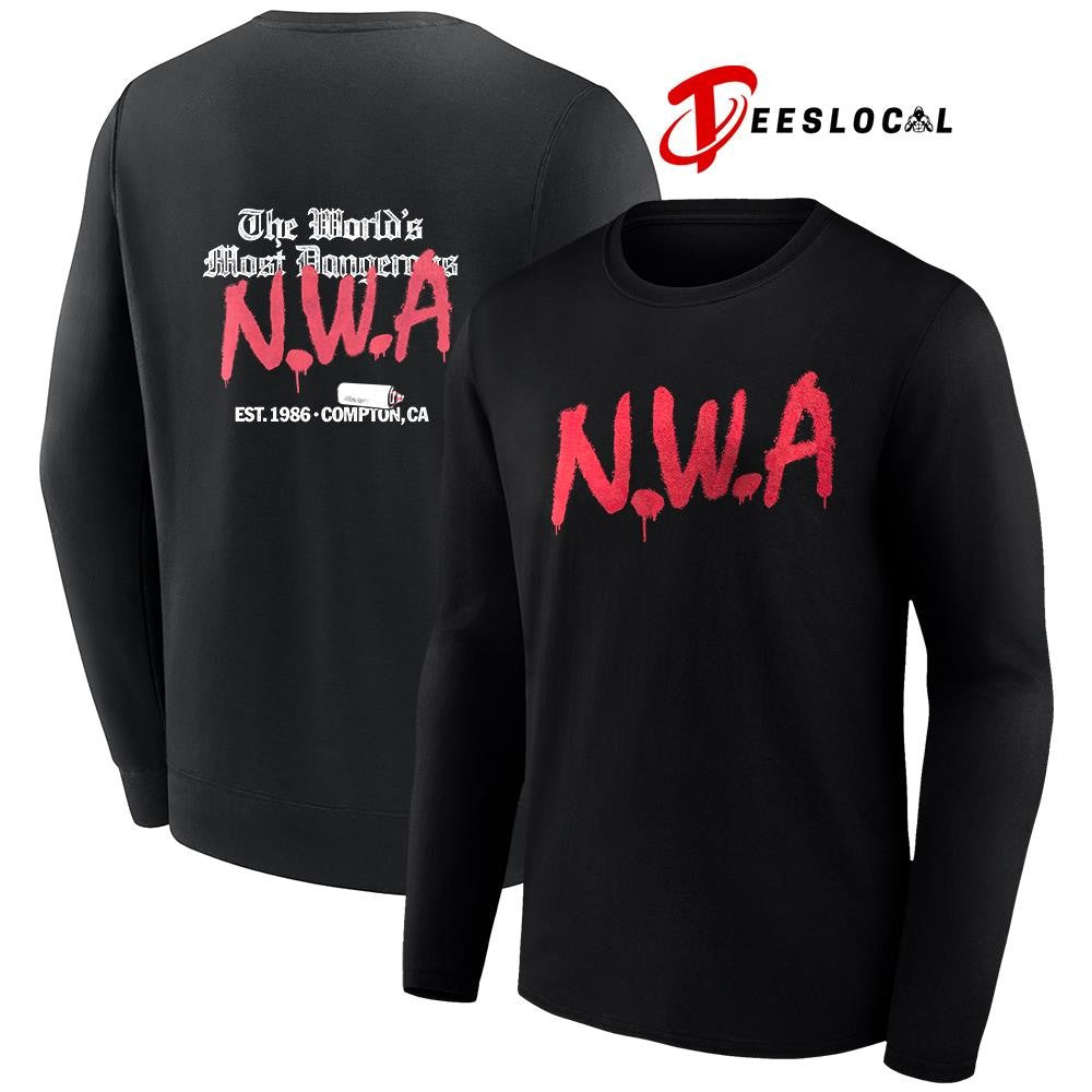The world’s mosr dangerous NWA est 1987 logo shirt
