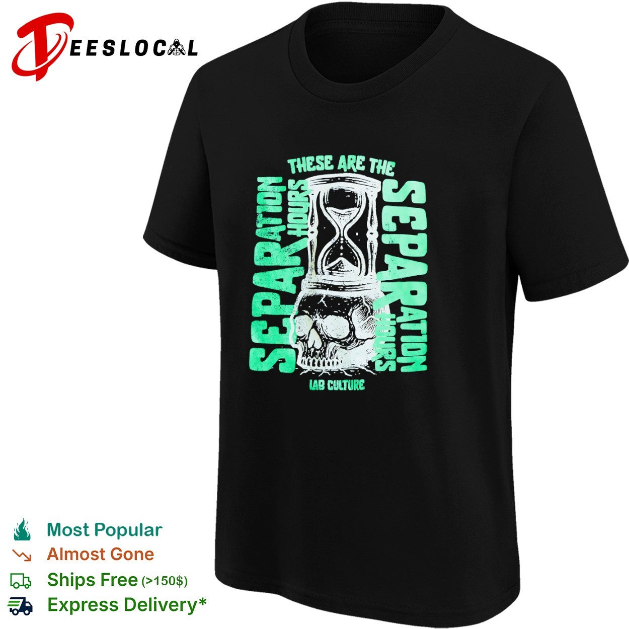 These Are the Separation Hours Lab Culture Skull Hourglass shirt