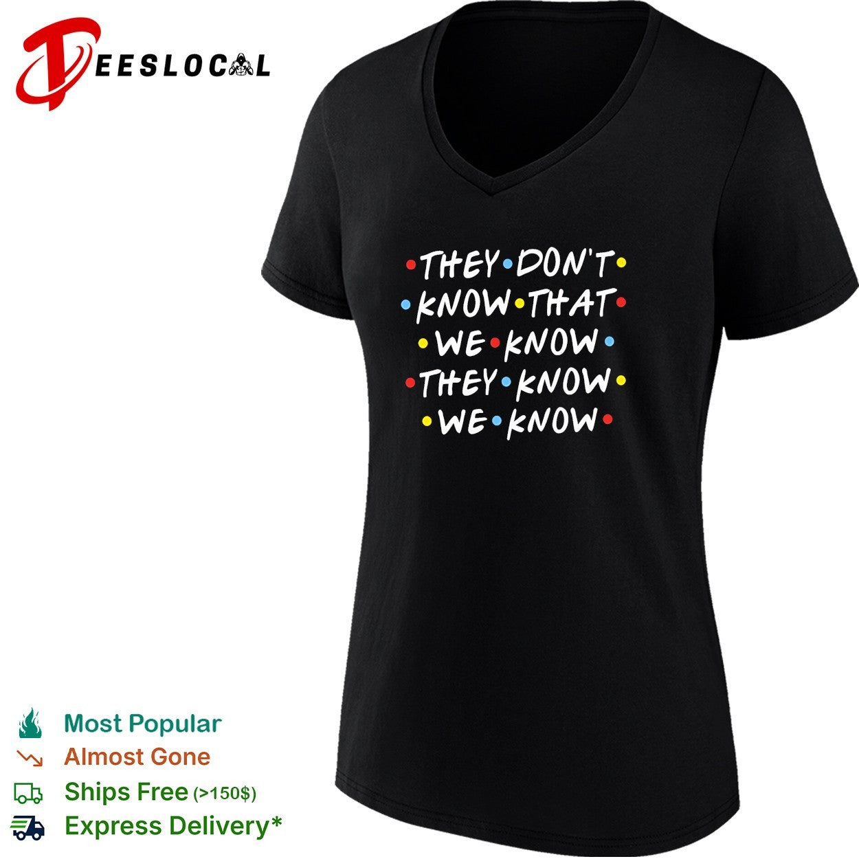 They don’t know that we know they know we know Friends shirt
