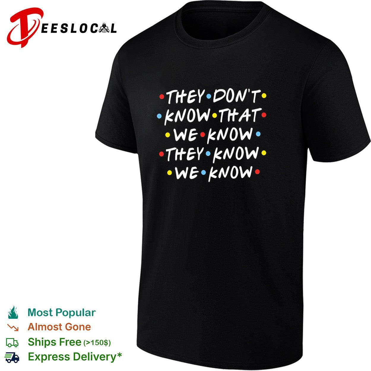 They don’t know that we know they know we know Friends shirt