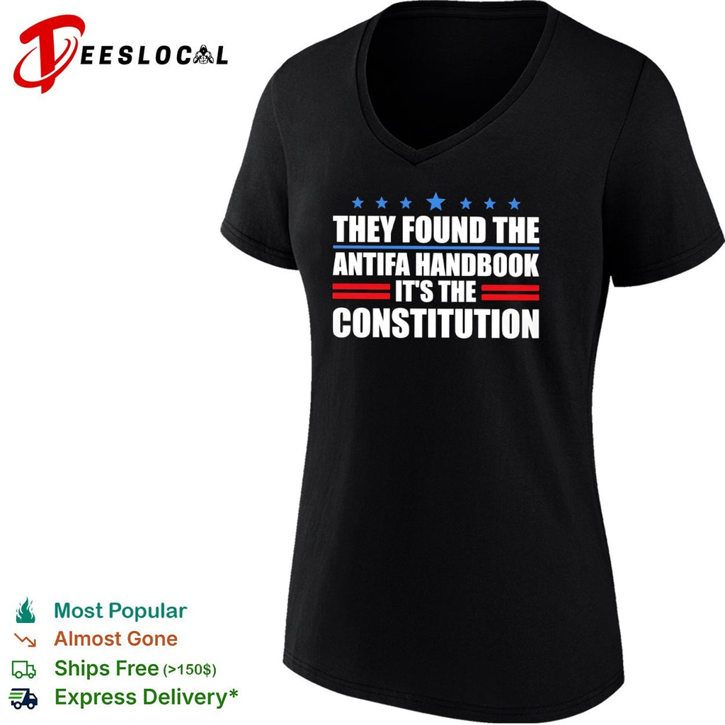 They found the antifa handbook it is the constitution shirt